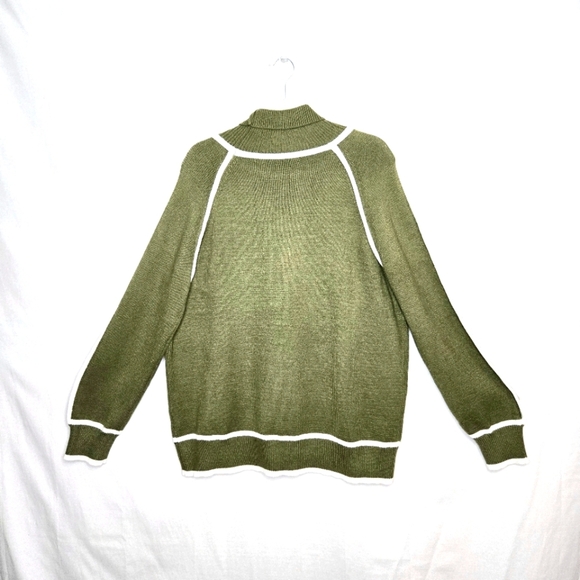Evaless turtleneck Sweater. Green. XL - Picture 9 of 11